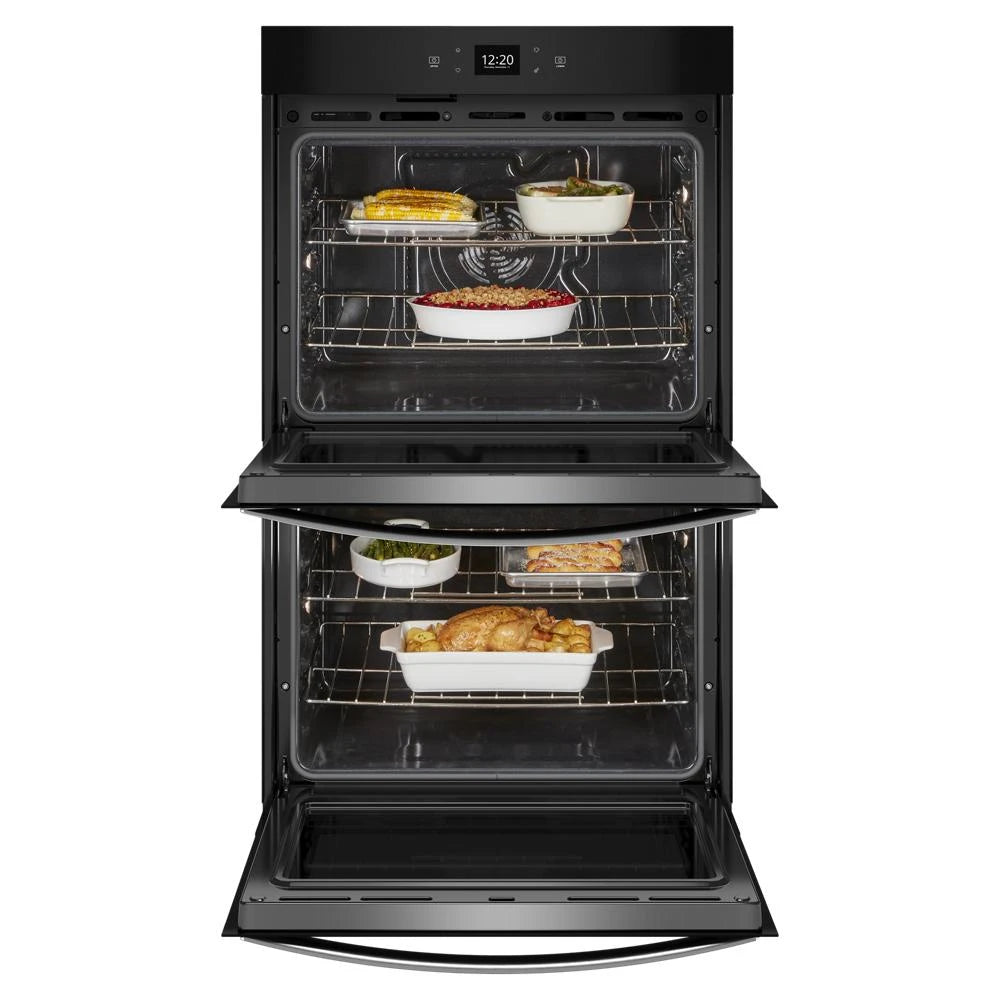 WHIRLPOOL  10.0 Total Cu. Ft. Double Wall Oven with Air Fry When Connected - Fingerprint Resistant Stainless Steel (WOED5030LZ)