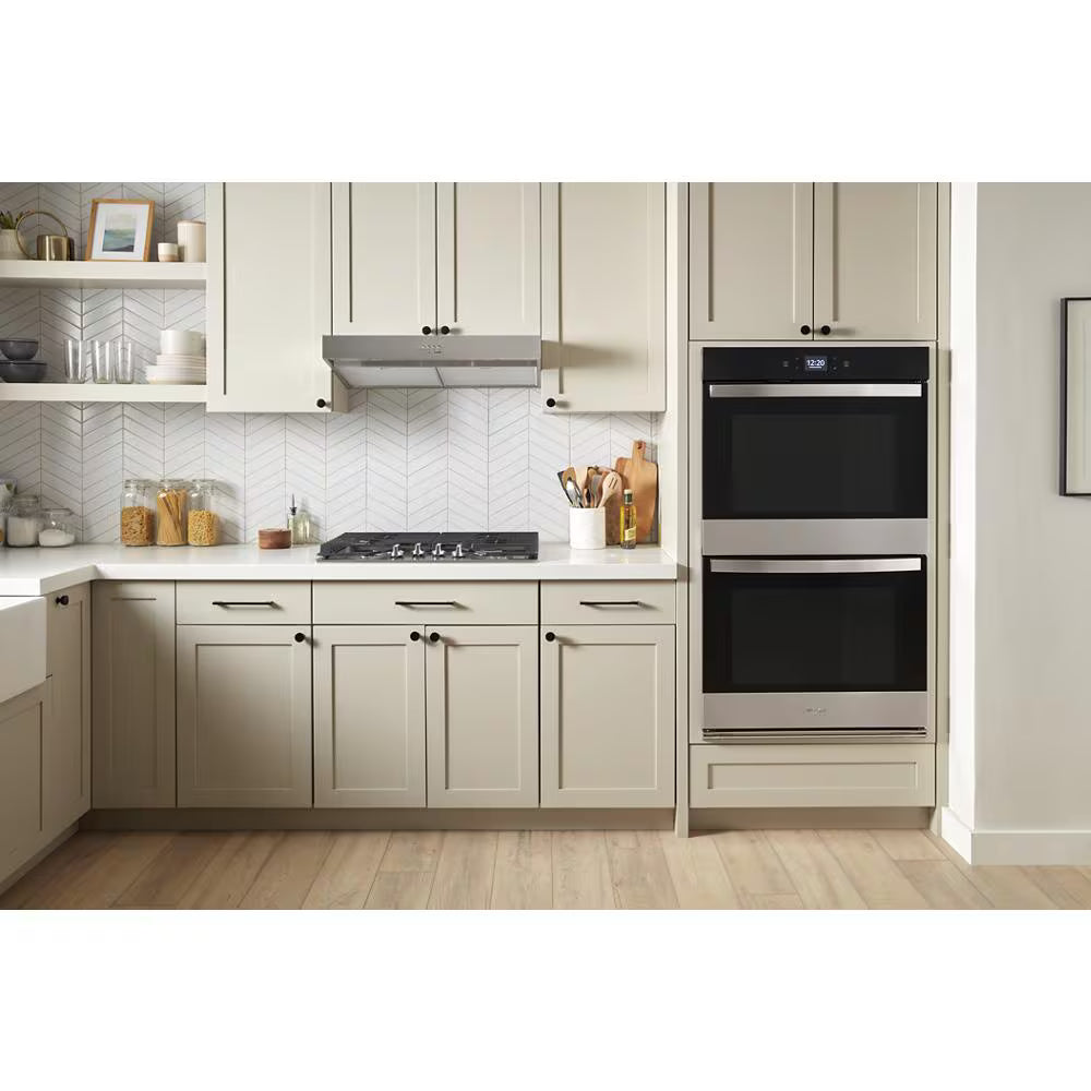 Whirlpool  10.0 Total Cu. Ft. Double Wall Oven with Air Fry When Connected - Fingerprint Resistant Stainless Steel (WOED5030LZ)