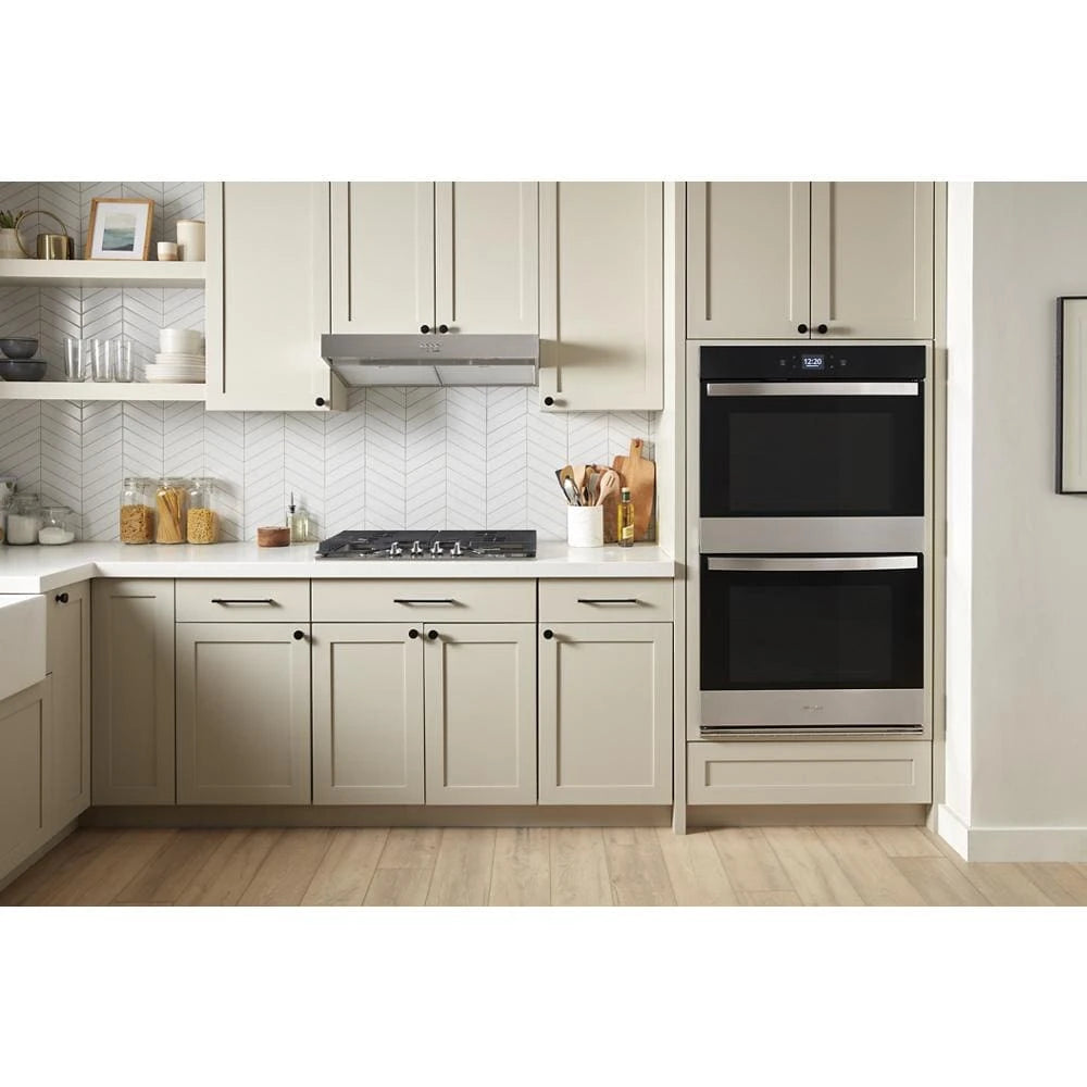 WHIRLPOOL  10.0 Total Cu. Ft. Double Wall Oven with Air Fry When Connected - Fingerprint Resistant Stainless Steel (WOED5030LZ)