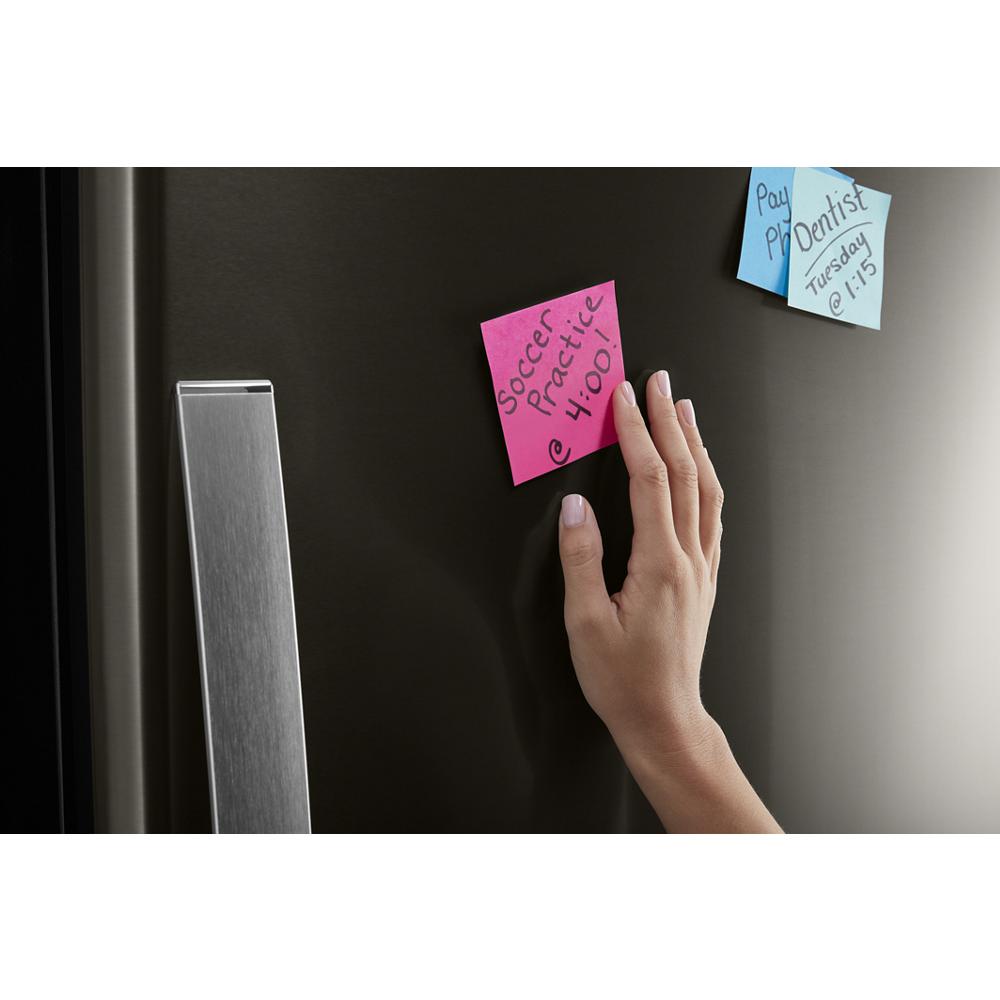 Whirlpool 33-inch wide Bottom-Freezer Refrigerator - 22 cu. ft. - Black Stainless (WRB322DMHV)