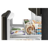 Whirlpool  33-inch wide Bottom-Freezer Refrigerator - 22 cu. ft. - Black Stainless (WRB322DMHV)