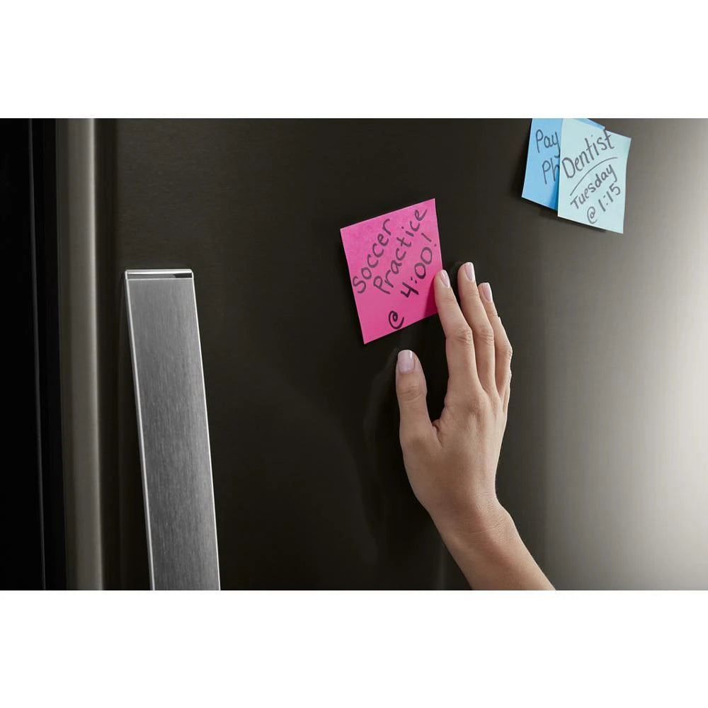 Whirlpool  33-inch wide Bottom-Freezer Refrigerator - 22 cu. ft. - Black Stainless (WRB322DMHV)