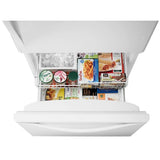 WHIRLPOOL  30-inches wide Bottom-Freezer Refrigerator with SpillGuard™ Glass Shelves - 18.7 cu. ft. - White-on-White (WRB329DMBW)