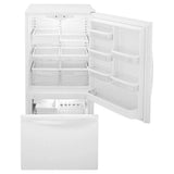 WHIRLPOOL  30-inches wide Bottom-Freezer Refrigerator with SpillGuard™ Glass Shelves - 18.7 cu. ft. - White-on-White (WRB329DMBW)