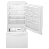 Whirlpool 30-inches wide Bottom-Freezer Refrigerator with SpillGuard™ Glass Shelves - 18.7 cu. ft. - White-on-White (WRB329DMBW)