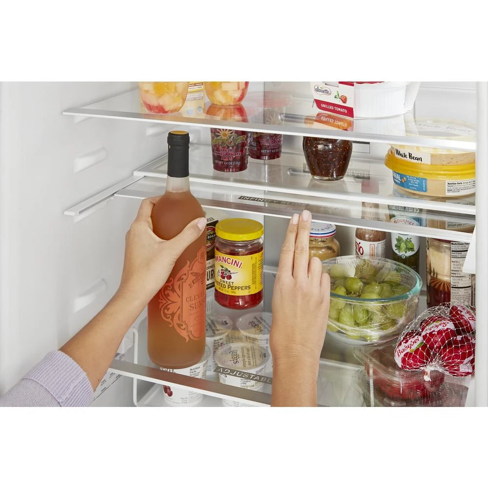 WHIRLPOOL  24-inch Wide Garage-Ready Bottom-Freezer Refrigerator - 12.9 cu. ft. - Fingerprint-Resistant Stainless Finish (WRB543CMJZ)