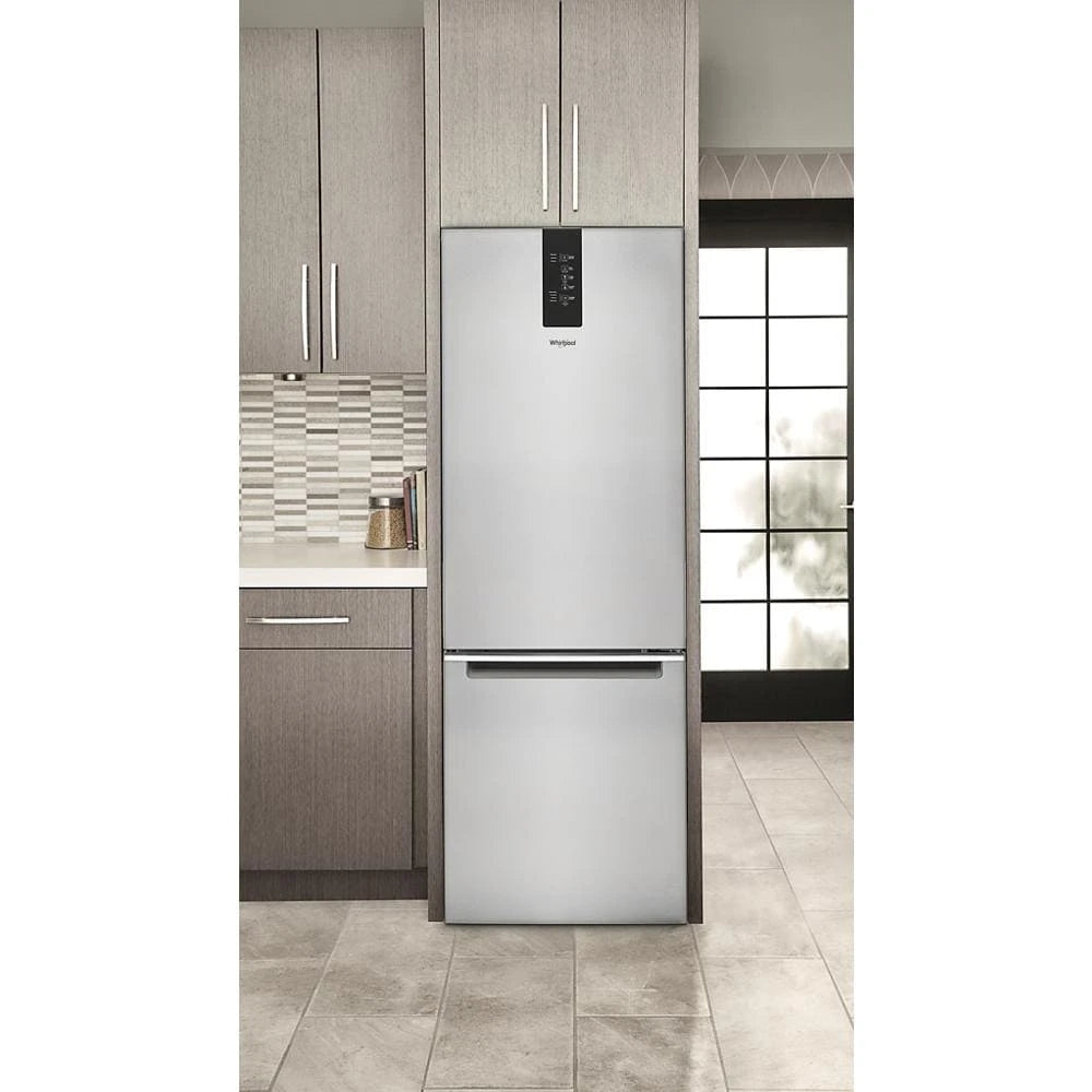 WHIRLPOOL  24-inch Wide Garage-Ready Bottom-Freezer Refrigerator - 12.9 cu. ft. - Fingerprint-Resistant Stainless Finish (WRB543CMJZ)