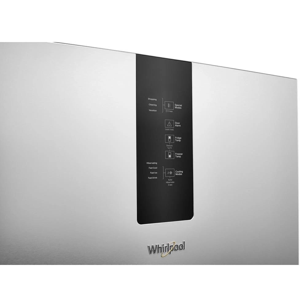 WHIRLPOOL  24-inch Wide Garage-Ready Bottom-Freezer Refrigerator - 12.9 cu. ft. - Fingerprint-Resistant Stainless Finish (WRB543CMJZ)