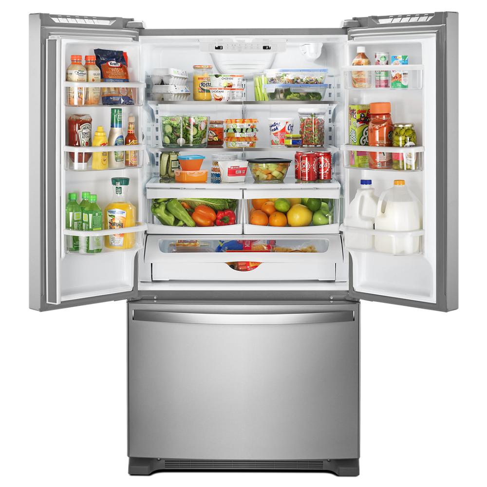 WHIRLPOOL 36-inch Wide French Door Refrigerator with Water Dispenser - 25 cu. ft. - Fingerprint Resistant Stainless Steel (WRF535SWHZ)