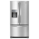 Whirlpool  36-inch Wide French Door Refrigerator - 25 cu. ft. - Fingerprint Resistant Stainless Steel (WRF555SDFZ)
