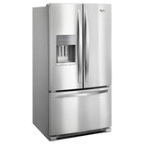 WHIRLPOOL  WHIRLPOOL REFER BTM 36" FRENCH DR W/ DISP - Fingerprint Resistant Stainless Steel (WRF555SDFZ)
