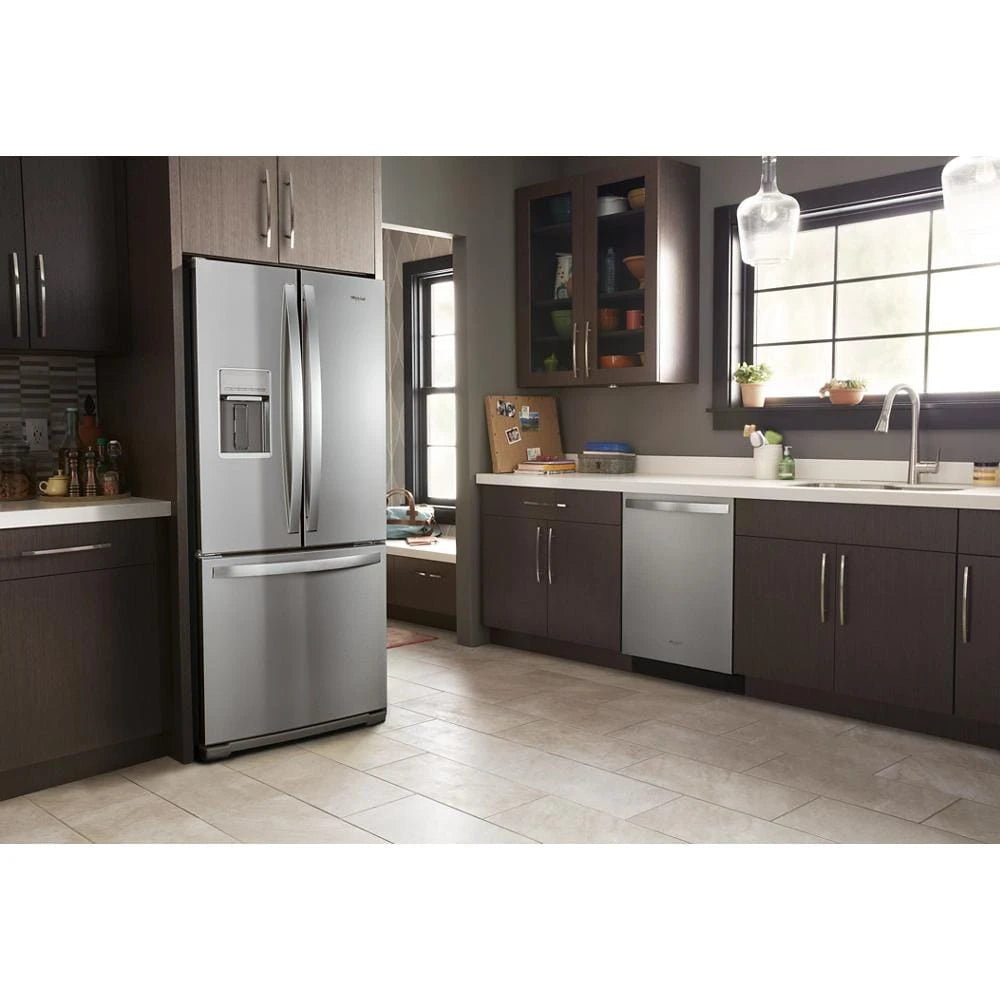 WHIRLPOOL  30-inch Wide French Door Refrigerator - 20 cu. ft. - Fingerprint Resistant Stainless Steel (WRF560SEHZ)