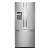 WHIRLPOOL 30-inch Wide French Door Refrigerator - 20 cu. ft. - Fingerprint Resistant Stainless Steel (WRF560SEHZ)