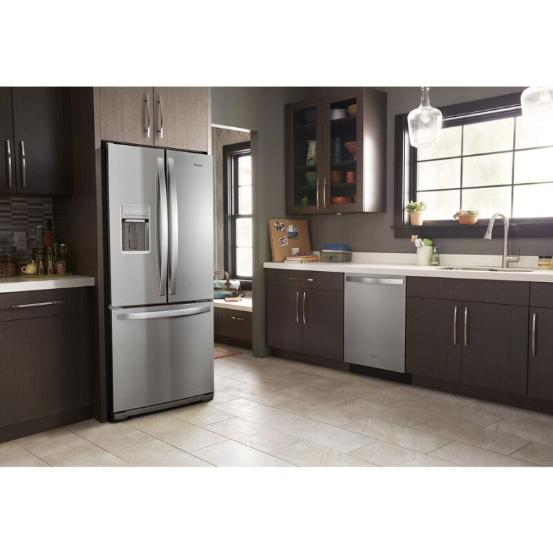 WHIRLPOOL 30-inch Wide French Door Refrigerator - 20 cu. ft. - Fingerprint Resistant Stainless Steel (WRF560SEHZ)