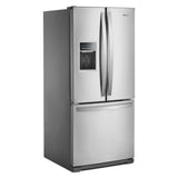 WHIRLPOOL 30-inch Wide French Door Refrigerator - 20 cu. ft. - Fingerprint Resistant Stainless Steel (WRF560SEHZ)