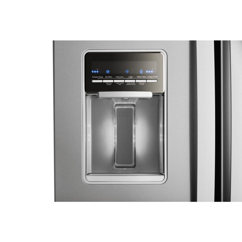 WHIRLPOOL 30-inch Wide French Door Refrigerator - 20 cu. ft. - Fingerprint Resistant Stainless Steel (WRF560SEHZ)