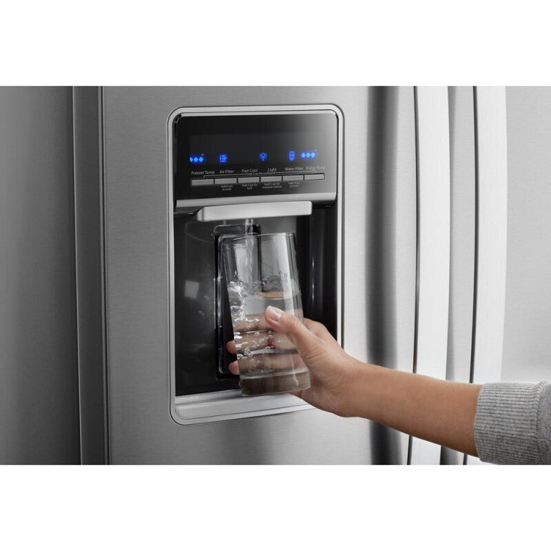 WHIRLPOOL 30-inch Wide French Door Refrigerator - 20 cu. ft. - Fingerprint Resistant Stainless Steel (WRF560SEHZ)