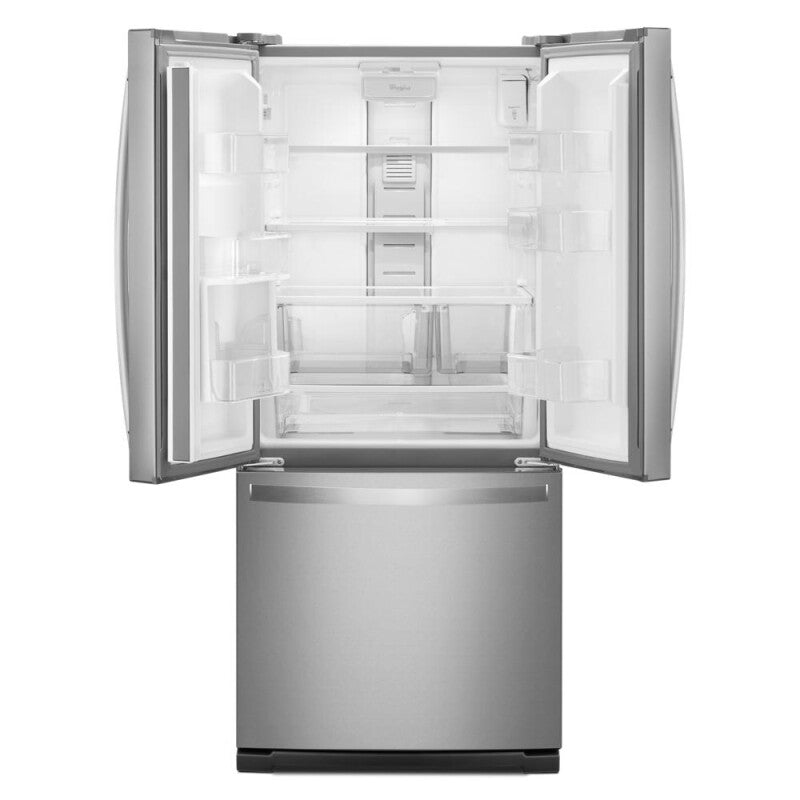 WHIRLPOOL 30-inch Wide French Door Refrigerator - 20 cu. ft. - Fingerprint Resistant Stainless Steel (WRF560SEHZ)