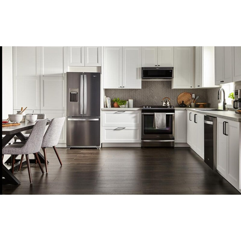 WHIRLPOOL 30-inch Wide French Door Refrigerator - 20 cu. ft. - Fingerprint Resistant Stainless Steel (WRF560SEHZ)