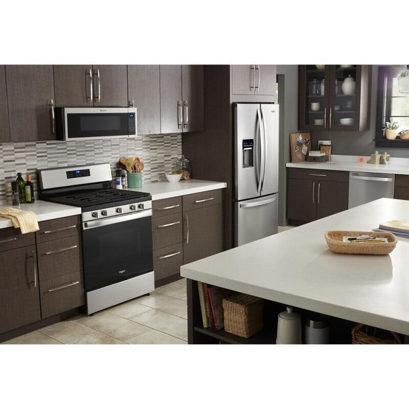WHIRLPOOL 30-inch Wide French Door Refrigerator - 20 cu. ft. - Fingerprint Resistant Stainless Steel (WRF560SEHZ)