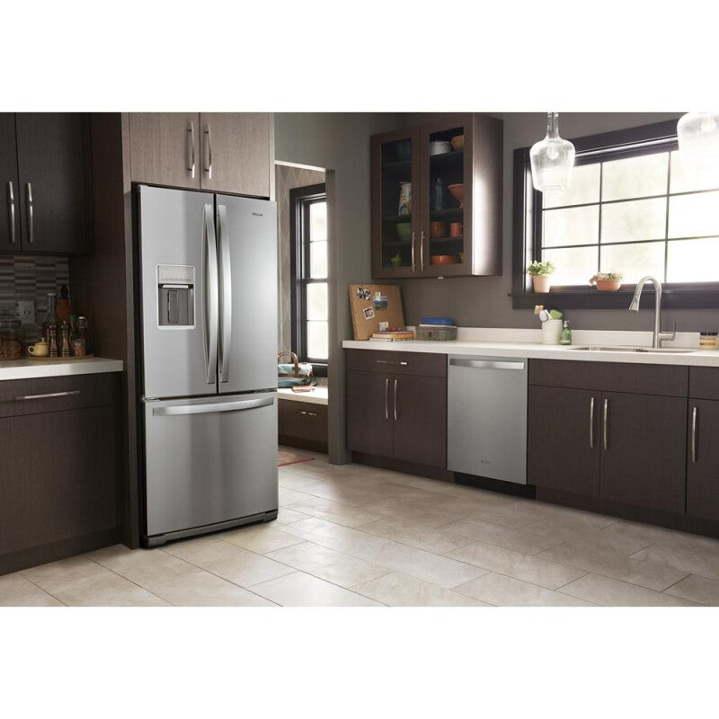 WHIRLPOOL 30-inch Wide French Door Refrigerator - 20 cu. ft. - Fingerprint Resistant Stainless Steel (WRF560SEHZ)