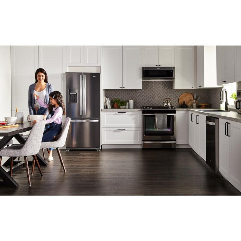 WHIRLPOOL 30-inch Wide French Door Refrigerator - 20 cu. ft. - Fingerprint Resistant Stainless Steel (WRF560SEHZ)