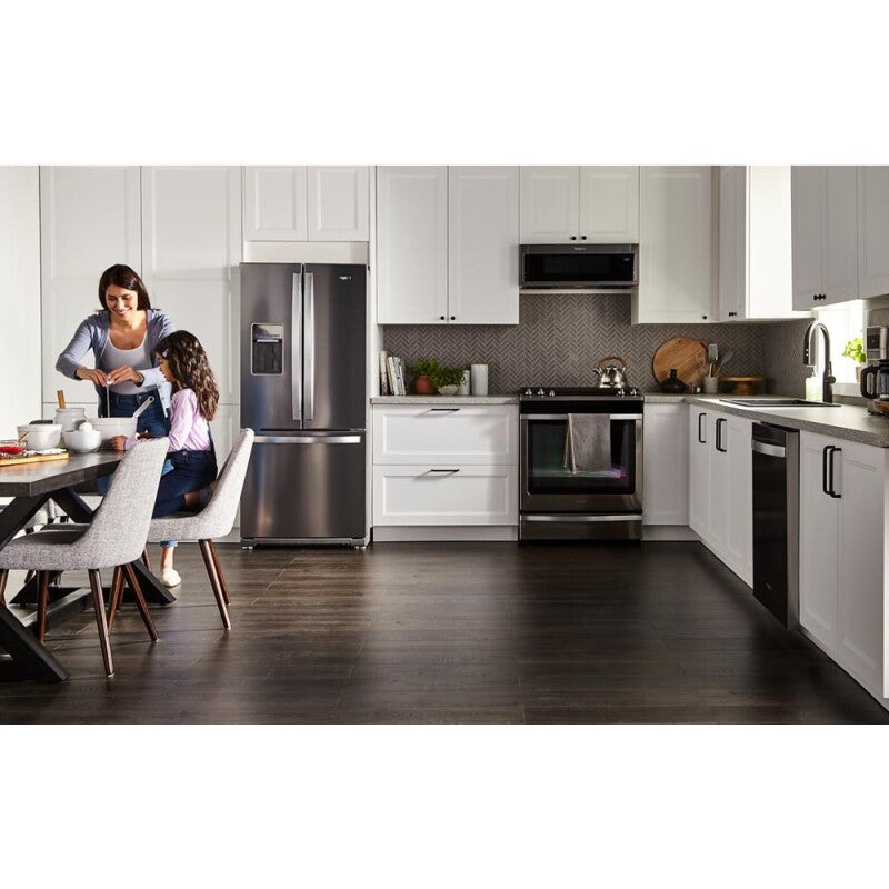 WHIRLPOOL 30-inch Wide French Door Refrigerator - 20 cu. ft. - Fingerprint Resistant Stainless Steel (WRF560SEHZ)