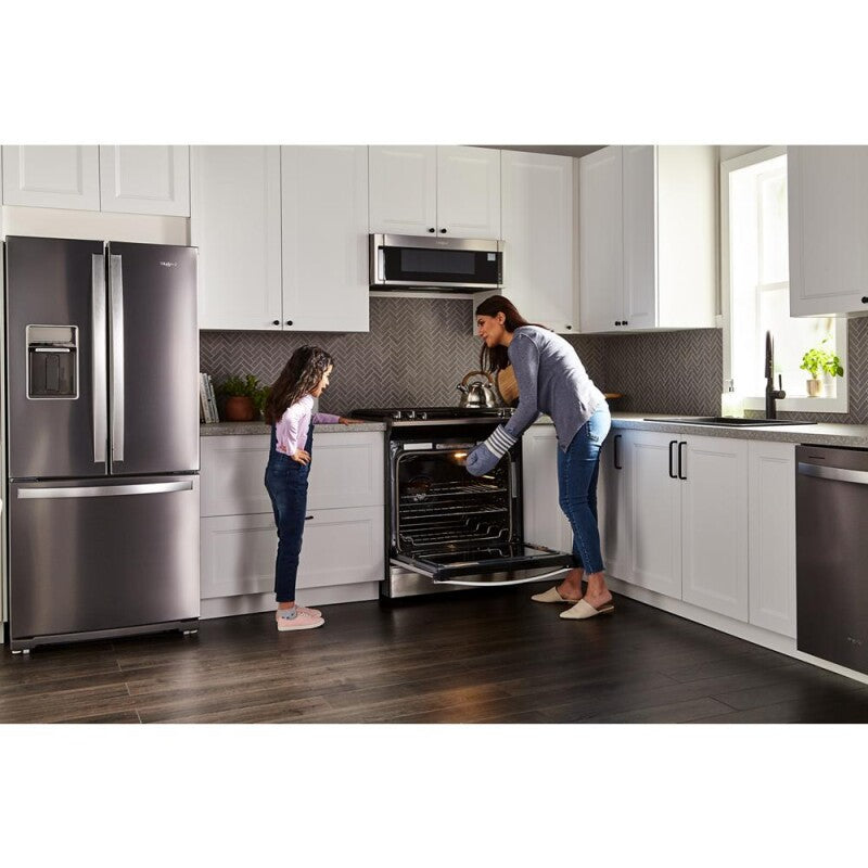 WHIRLPOOL 30-inch Wide French Door Refrigerator - 20 cu. ft. - Fingerprint Resistant Stainless Steel (WRF560SEHZ)
