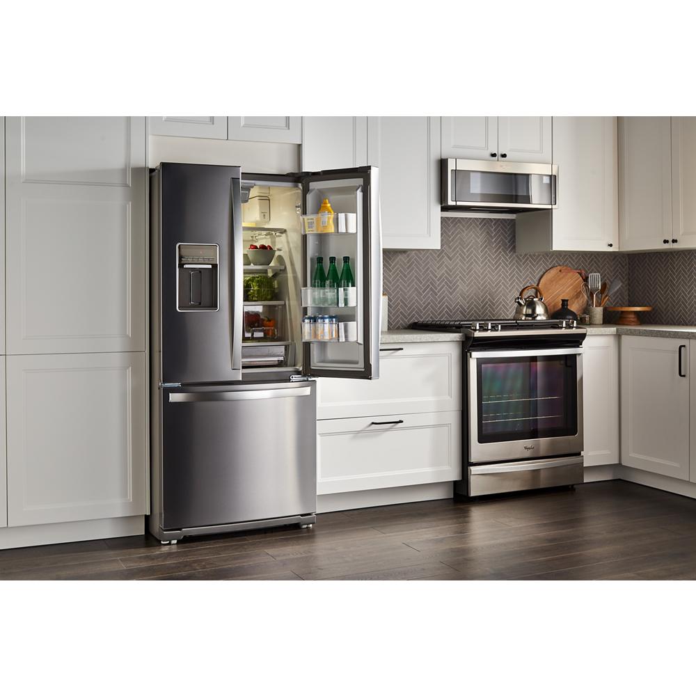 Whirlpool 30-inch Wide French Door Refrigerator - 20 cu. ft. - Fingerprint Resistant Stainless Steel (WRF560SEHZ)