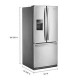Whirlpool 30-inch Wide French Door Refrigerator - 20 cu. ft. - Fingerprint Resistant Stainless Steel (WRF560SEHZ)