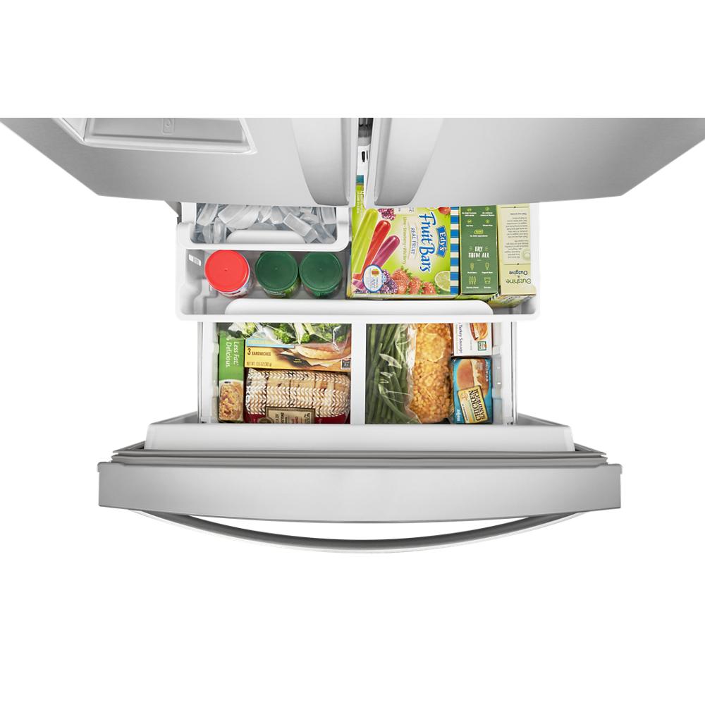 Whirlpool 30-inch Wide French Door Refrigerator - 20 cu. ft. - Fingerprint Resistant Stainless Steel (WRF560SEHZ)