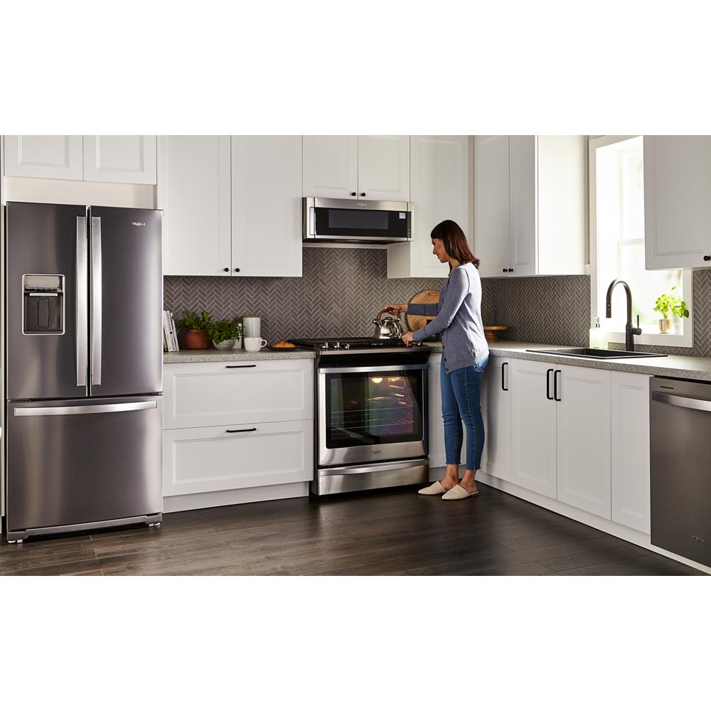 Whirlpool 30-inch Wide French Door Refrigerator - 20 cu. ft. - Fingerprint Resistant Stainless Steel (WRF560SEHZ)