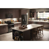 Whirlpool 36-inch Wide Counter Depth French Door Refrigerator - 24 cu. ft. - Fingerprint Resistant Black Stainless (WRF954CIHV)