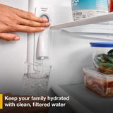 Whirlpool 36-Inch Wide Full-Depth French Door Bottom Mount Refrigerator - 25 cu. ft. - Print Resist Black Stainless (WRFF3236RV)