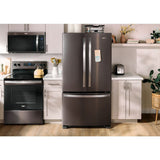 Whirlpool 36-Inch Wide Full-Depth French Door Bottom Mount Refrigerator - 25 cu. ft. - Print Resist Black Stainless (WRFF3236RV)