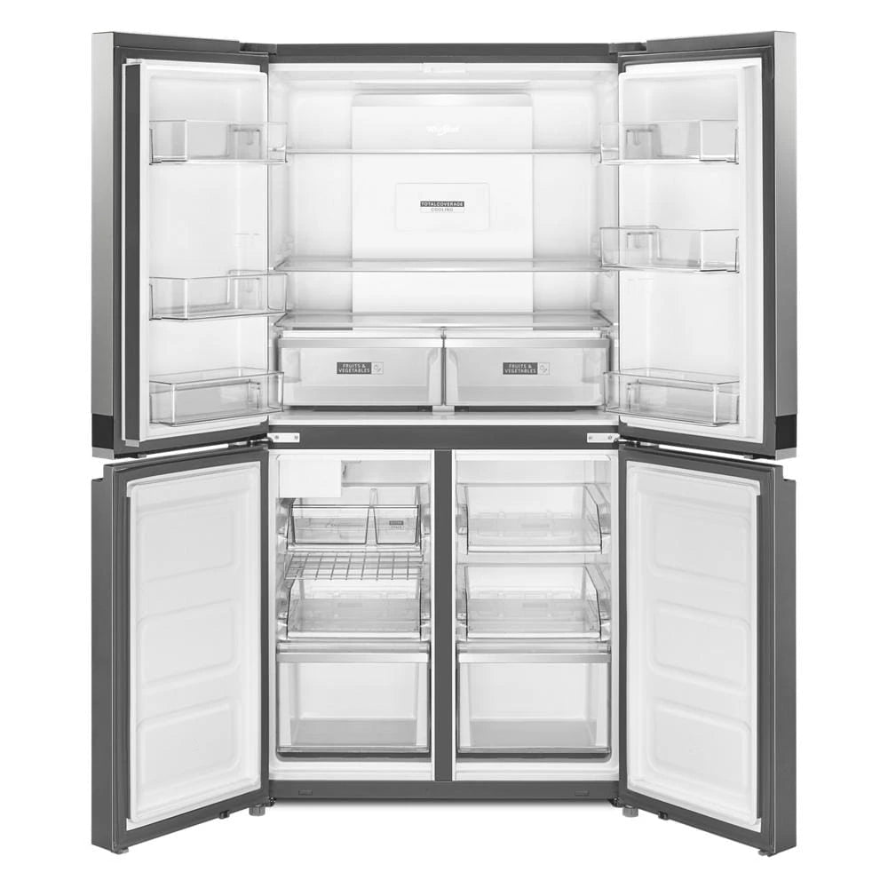 WHIRLPOOL  36-inch Wide Counter Depth 4 Door Refrigerator - 19.4 cu. ft. - Fingerprint-Resistant Stainless Finish (WRQA59CNKZ)