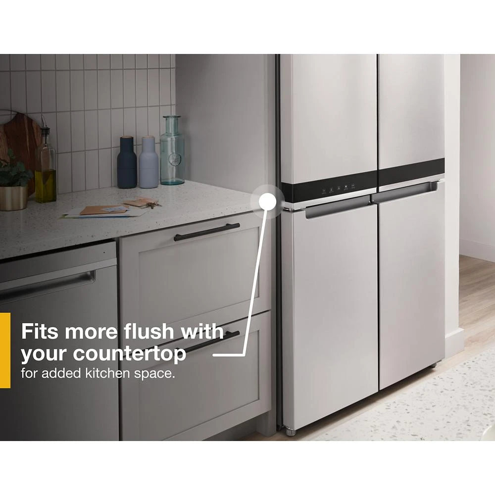 WHIRLPOOL  36-inch Wide Counter Depth 4 Door Refrigerator - 19.4 cu. ft. - Fingerprint-Resistant Stainless Finish (WRQA59CNKZ)
