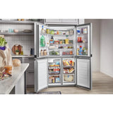 WHIRLPOOL  36-inch Wide Counter Depth 4 Door Refrigerator - 19.4 cu. ft. - Fingerprint-Resistant Stainless Finish (WRQA59CNKZ)