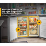 WHIRLPOOL  36-inch Wide Counter Depth 4 Door Refrigerator - 19.4 cu. ft. - Fingerprint-Resistant Stainless Finish (WRQA59CNKZ)