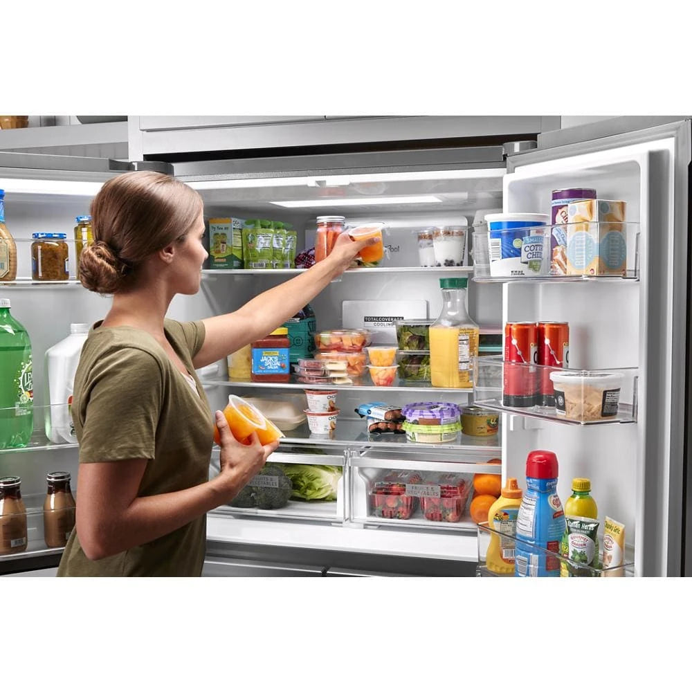 WHIRLPOOL  36-inch Wide Counter Depth 4 Door Refrigerator - 19.4 cu. ft. - Fingerprint-Resistant Stainless Finish (WRQA59CNKZ)
