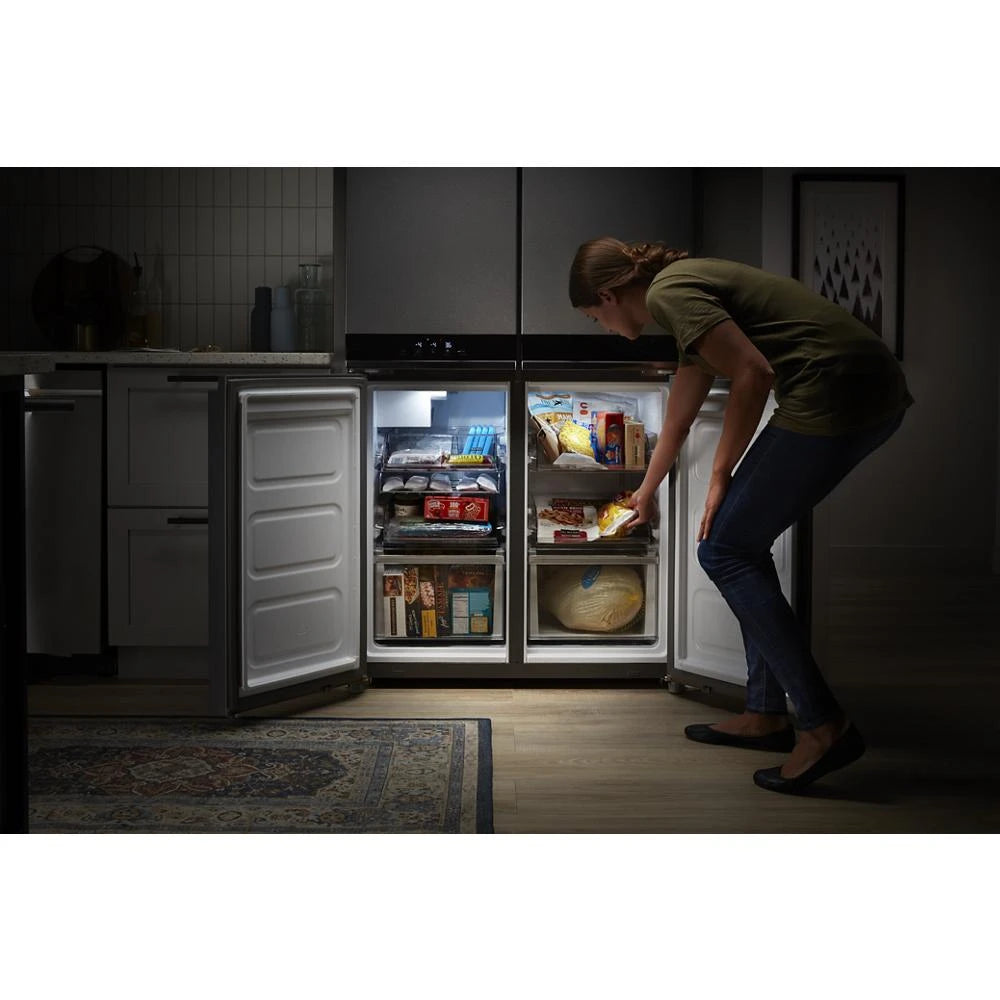 WHIRLPOOL  36-inch Wide Counter Depth 4 Door Refrigerator - 19.4 cu. ft. - Fingerprint-Resistant Stainless Finish (WRQA59CNKZ)