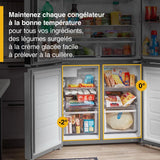 WHIRLPOOL  36-inch Wide Counter Depth 4 Door Refrigerator - 19.4 cu. ft. - Fingerprint-Resistant Stainless Finish (WRQA59CNKZ)