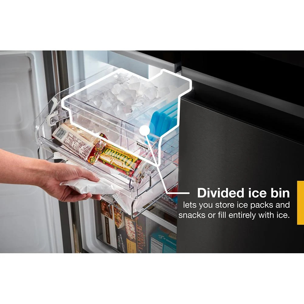 WHIRLPOOL  36-inch Wide Counter Depth 4 Door Refrigerator - 19.4 cu. ft. - Fingerprint-Resistant Stainless Finish (WRQA59CNKZ)
