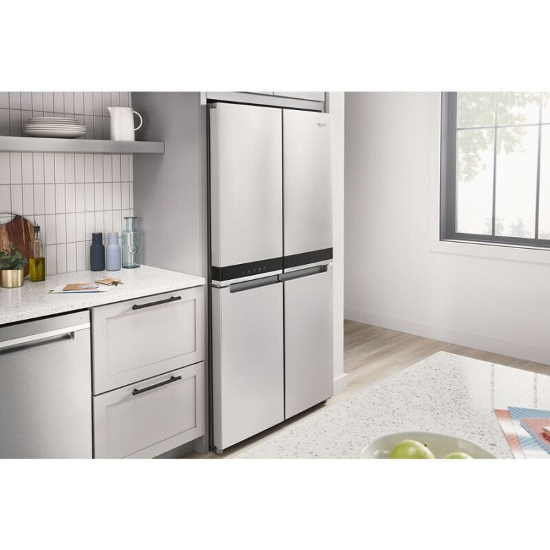 WHIRLPOOL 36-inch Wide Counter Depth 4 Door Refrigerator - 19.4 cu. ft. - Fingerprint-Resistant Stainless Finish (WRQA59CNKZ)