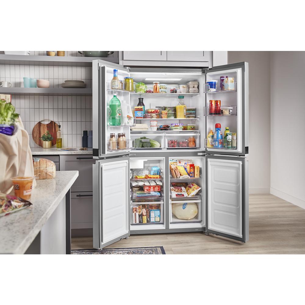 Whirlpool 36-inch Wide Counter Depth 4 Door Refrigerator - 19.4 cu. ft. - Fingerprint-Resistant Stainless Finish (WRQA59CNKZ)