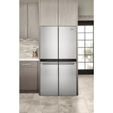 Whirlpool 36-inch Wide Counter Depth 4 Door Refrigerator - 19.4 cu. ft. - Fingerprint-Resistant Stainless Finish (WRQA59CNKZ)