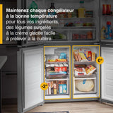 Whirlpool 36-inch Wide Counter Depth 4 Door Refrigerator - 19.4 cu. ft. - Fingerprint-Resistant Stainless Finish (WRQA59CNKZ)