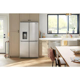WHIRLPOOL  36-Inch Counter Depth 4 Door Refrigerator with Ice Maker in Door - Fingerprint Resistant Stainless Steel (WRQC7836RZ)