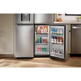 WHIRLPOOL  36-Inch Counter Depth 4 Door Refrigerator with Ice Maker in Door - Fingerprint Resistant Stainless Steel (WRQC7836RZ)