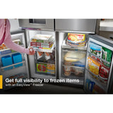 WHIRLPOOL  36-Inch Counter Depth 4 Door Refrigerator with Ice Maker in Door - Fingerprint Resistant Stainless Steel (WRQC7836RZ)